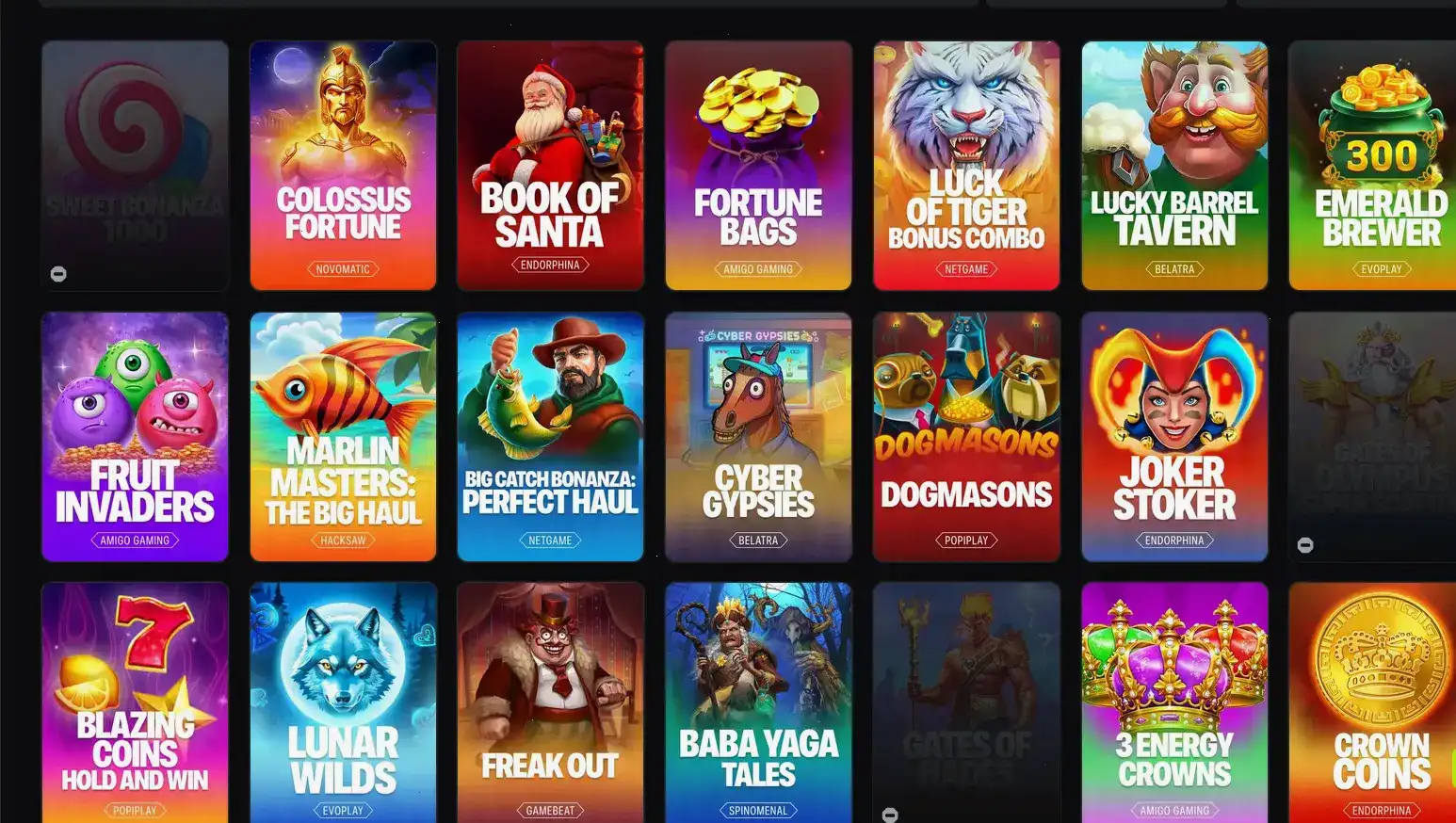 Форма регистрации и входа Slot Games казино